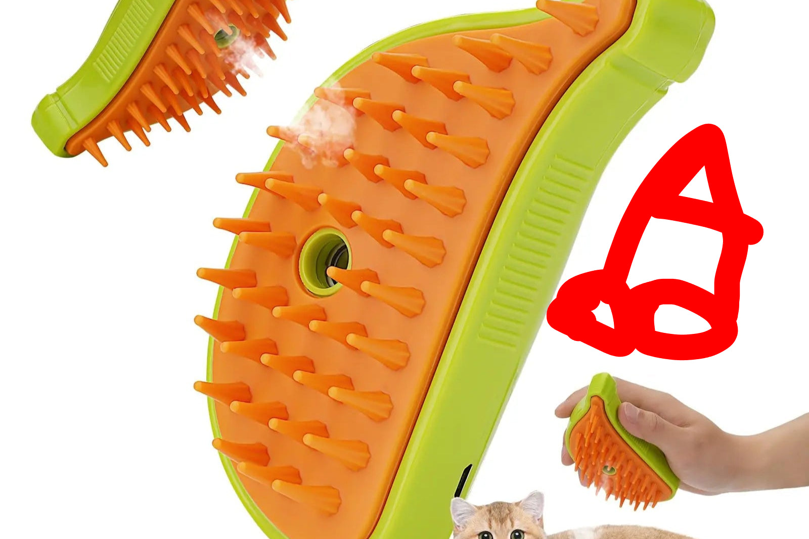 Grooming Spa Deluxe: Steamy Spray Massage Comb for Dogs-0